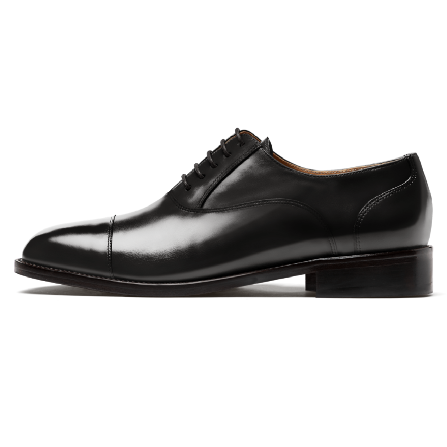 Black Calf Cap Toe Oxford – DAKOSHU